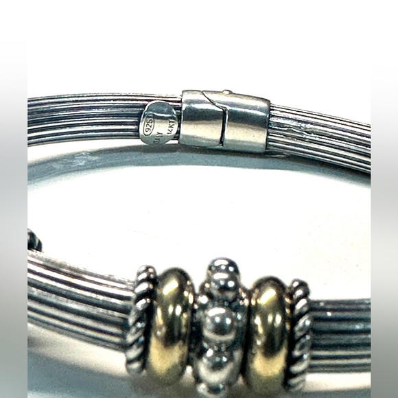 Sterling Silver and 14k Yellow Gold Bracelet - Picture 4 of 4